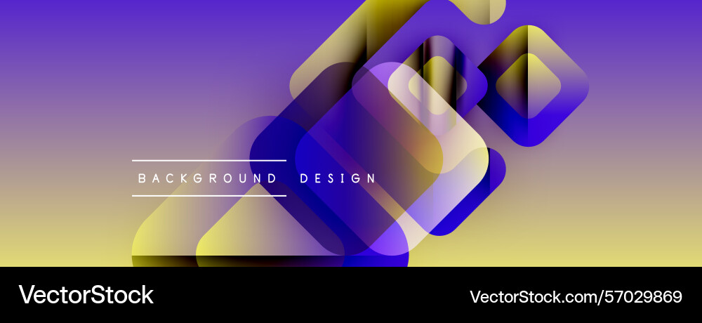 Abstract geometric shapes overlap creating Vector Image