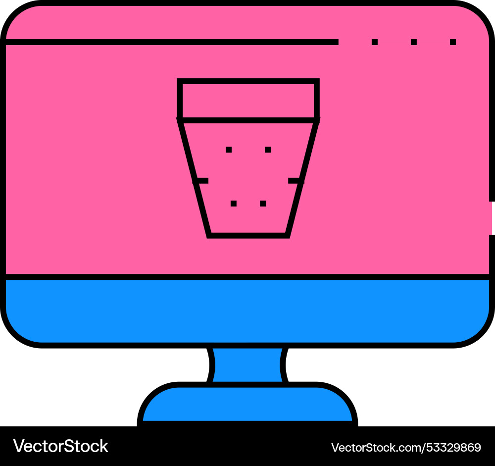 Delete digital information operating system icon vector image