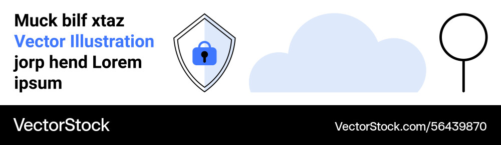 Cloud security and data privacy concept Cloud security and data privacy concept vector image