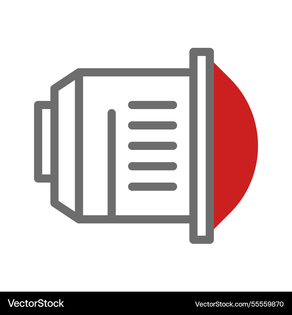 Compact data storage system icon with circular red Compact data storage system icon with circular red Vector Image