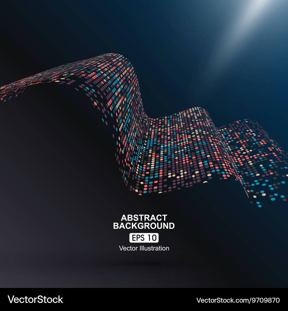 Consisting of colorful little abstract background vector image