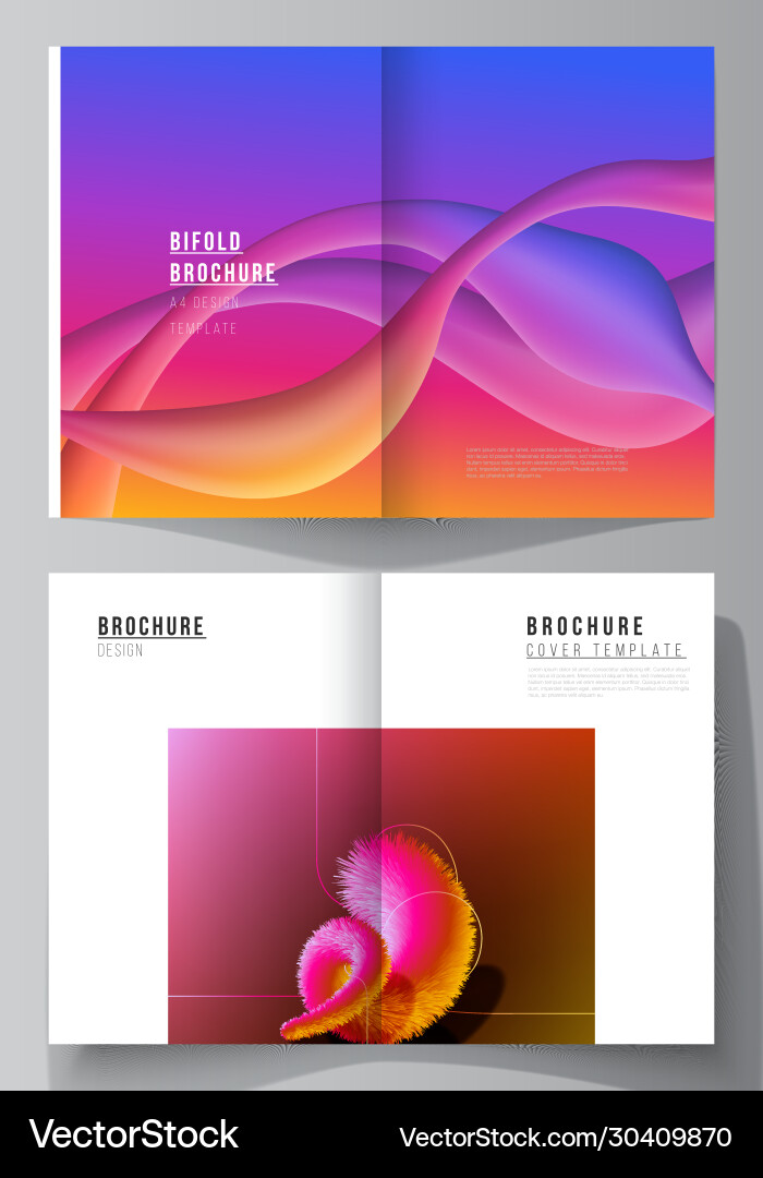Layout two a4 format modern cover Layout two a4 format modern cover vector image
