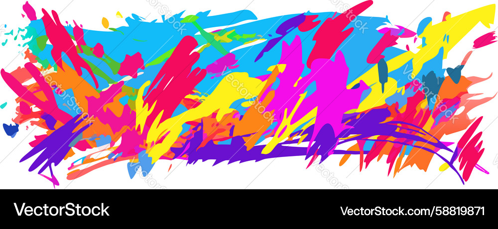 Abstract colorful chaotic lines dynamic Vector Image