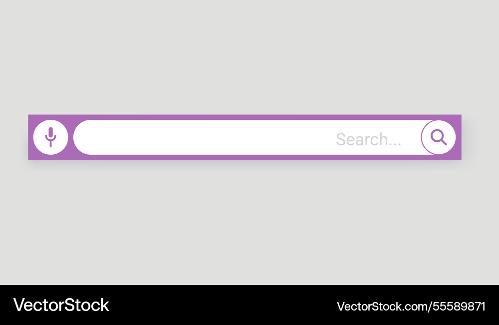 Browser search bar web page internet Browser search bar web page internet vector image