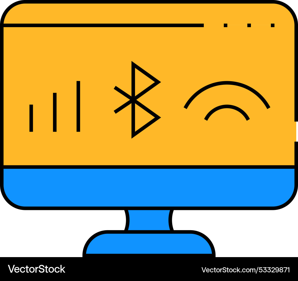 Connection operating system icon color vector image