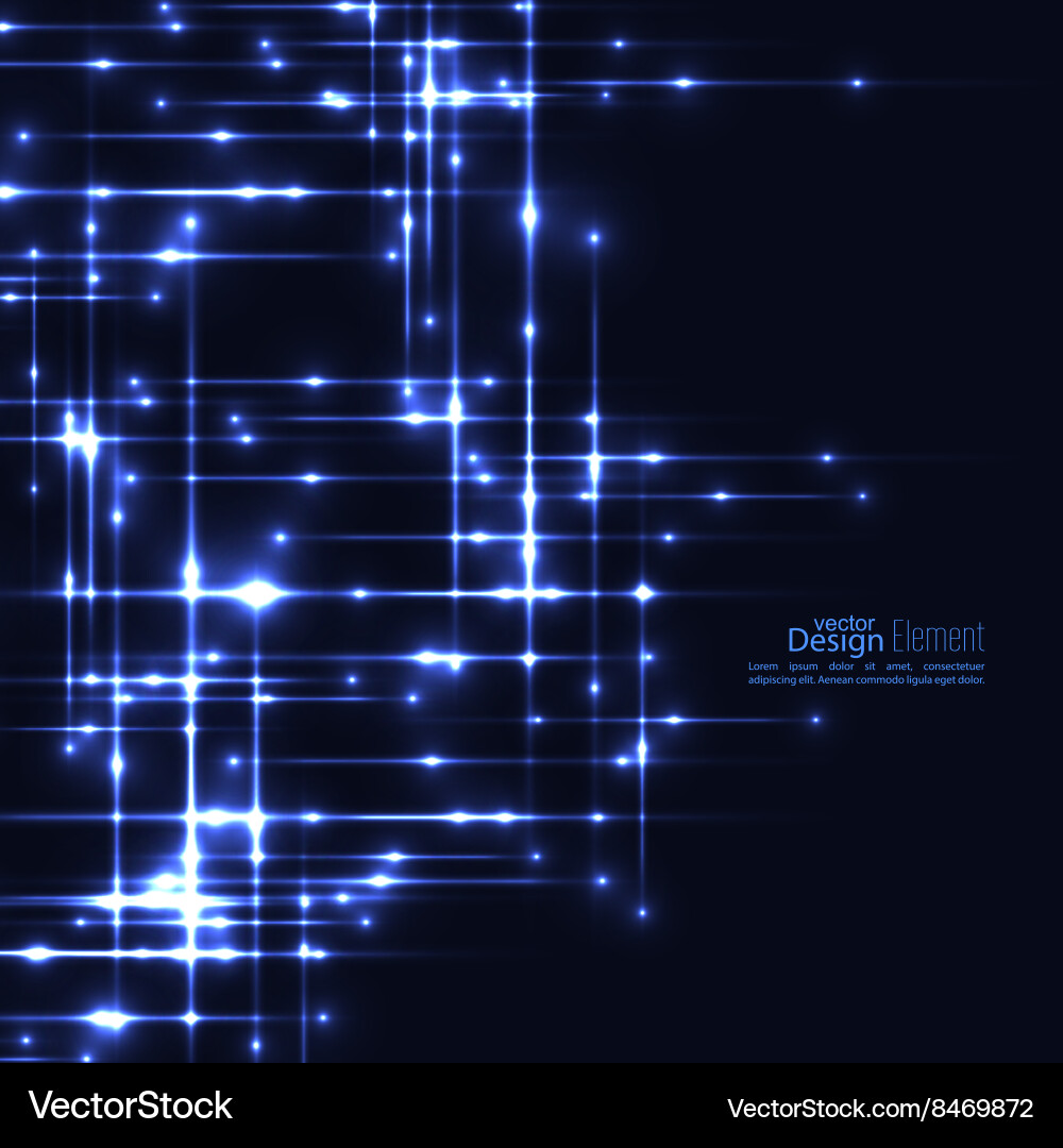 Abstract background with glowing rays vector image
