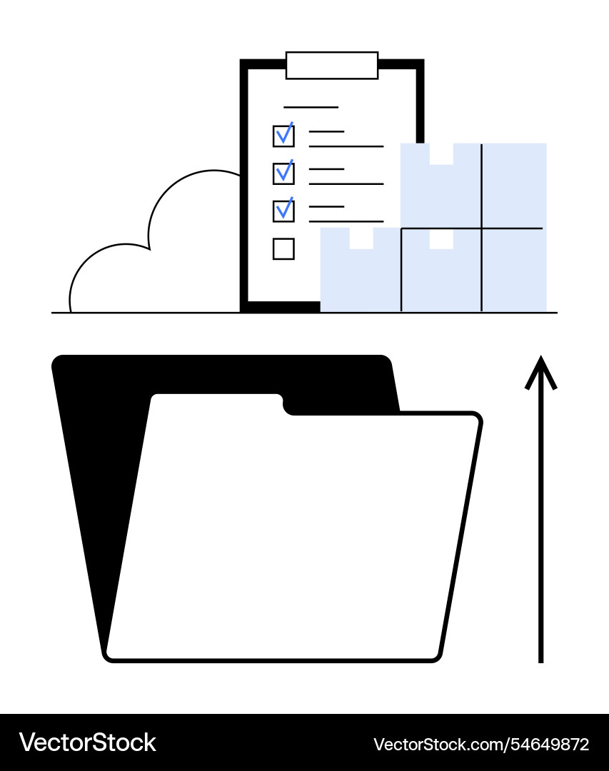 Efficient cloud-based data organization Efficient cloud-based data organization Vector Image