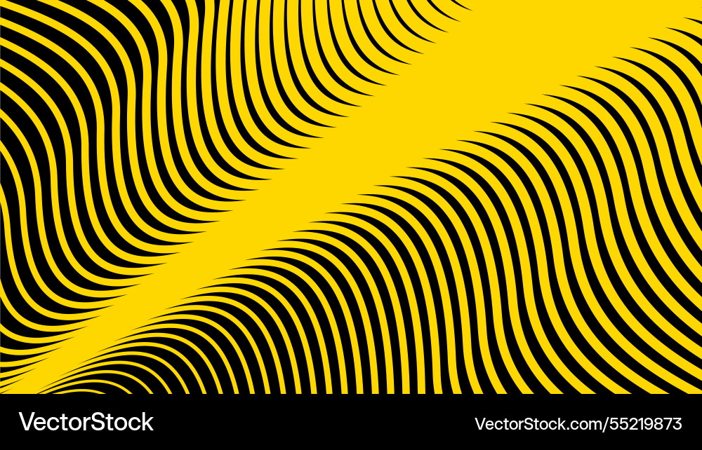 Black abstract background with yellow curve line Black abstract background with yellow curve line Vector Image