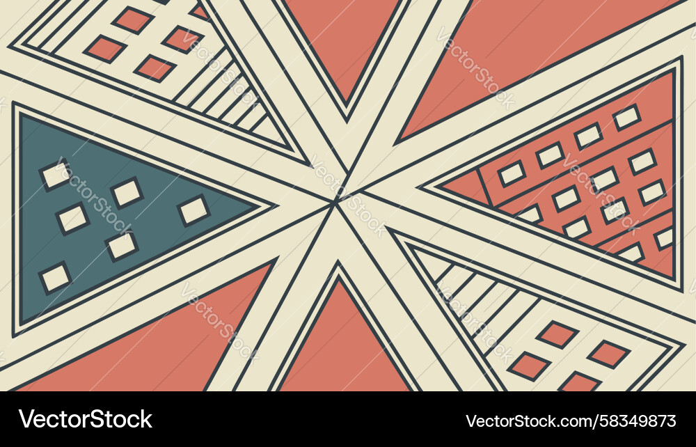 Geometric Triangle Pattern Vector Image