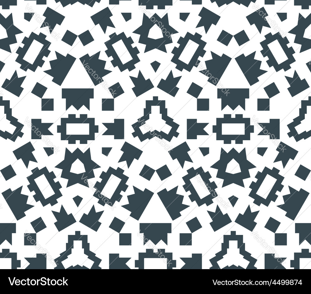 Dark monochrome color angular abstract geometric vector image