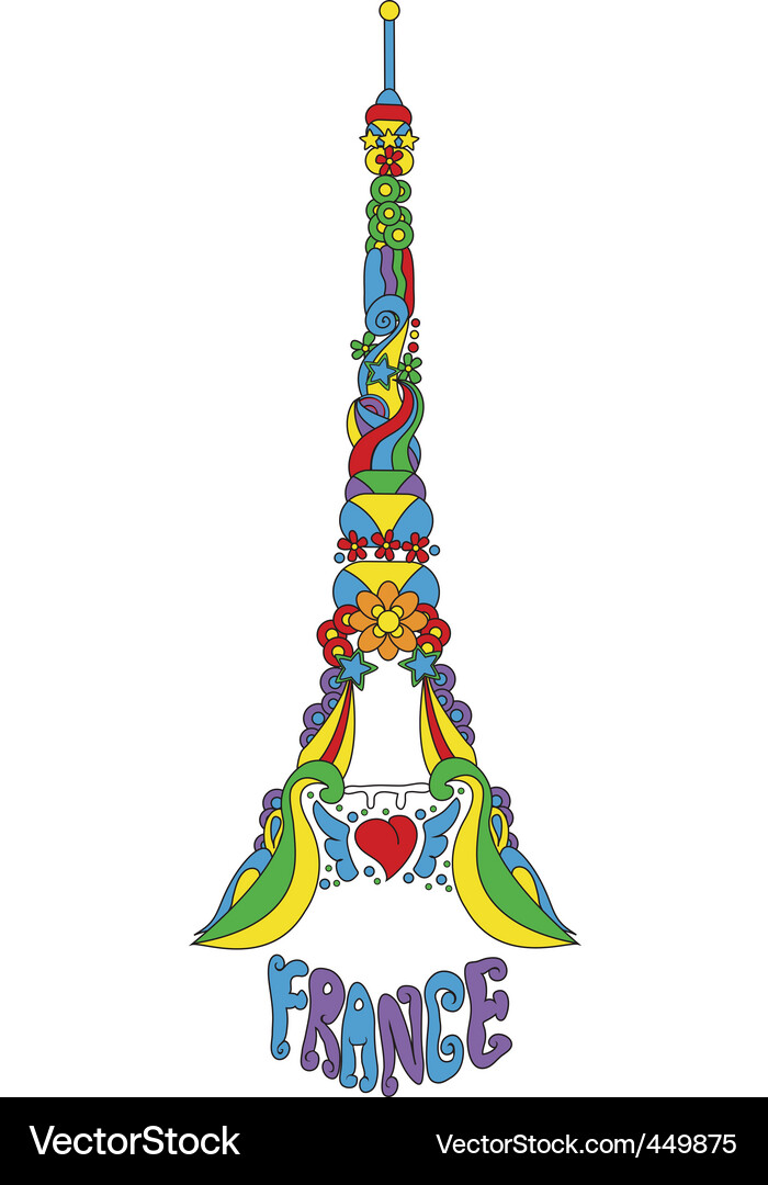 Eiffel tower Vector Image