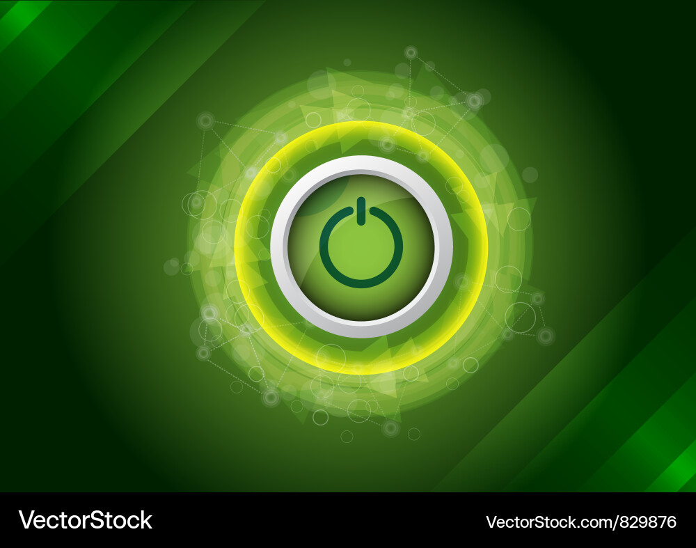 Abstract power button Vector Image