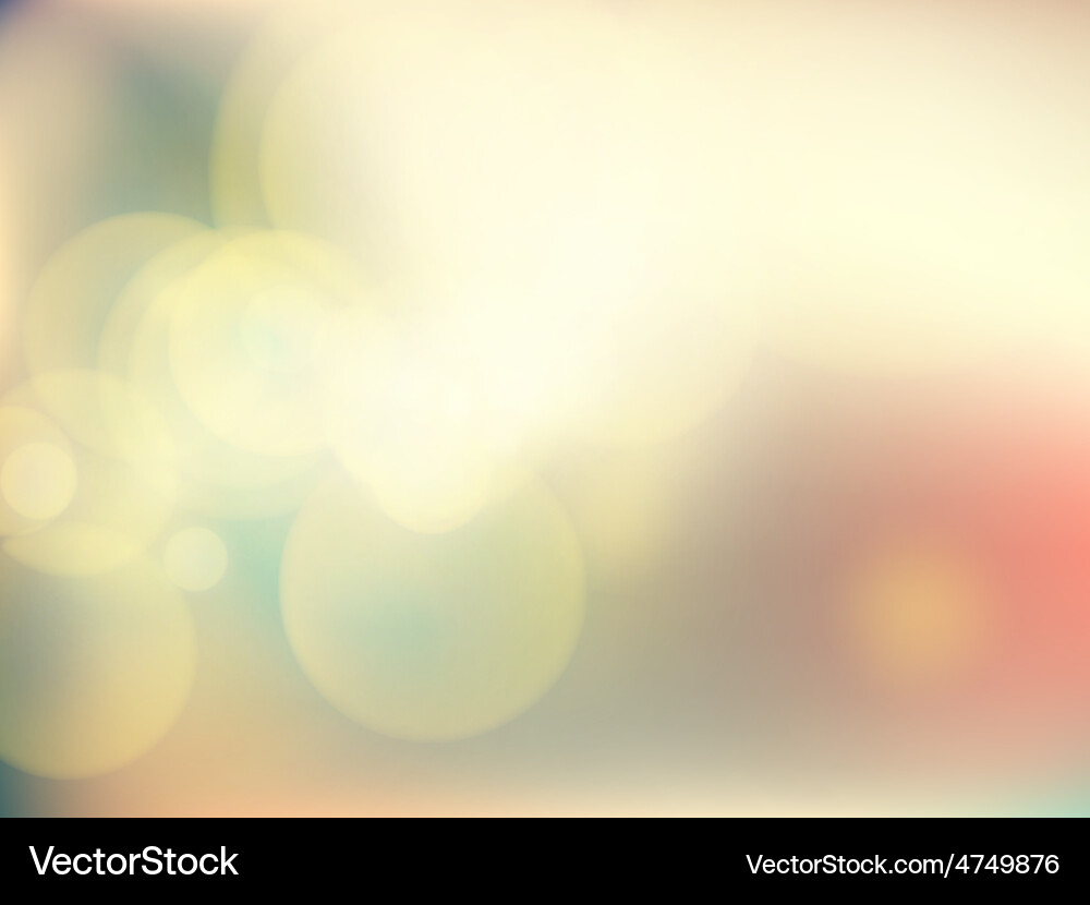 Bokeh Lights Abstract Background vector image
