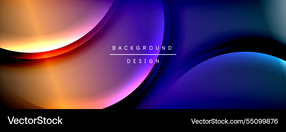 Bright rainbow style color gradient with curve Bright rainbow style color gradient with curve Vector Image