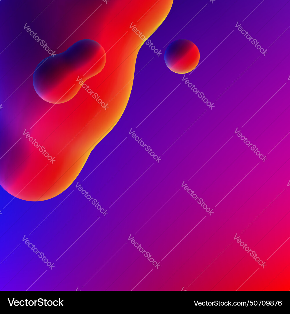Fluid design liquid blobs with vibrant intense Fluid design liquid blobs with vibrant intense vector image