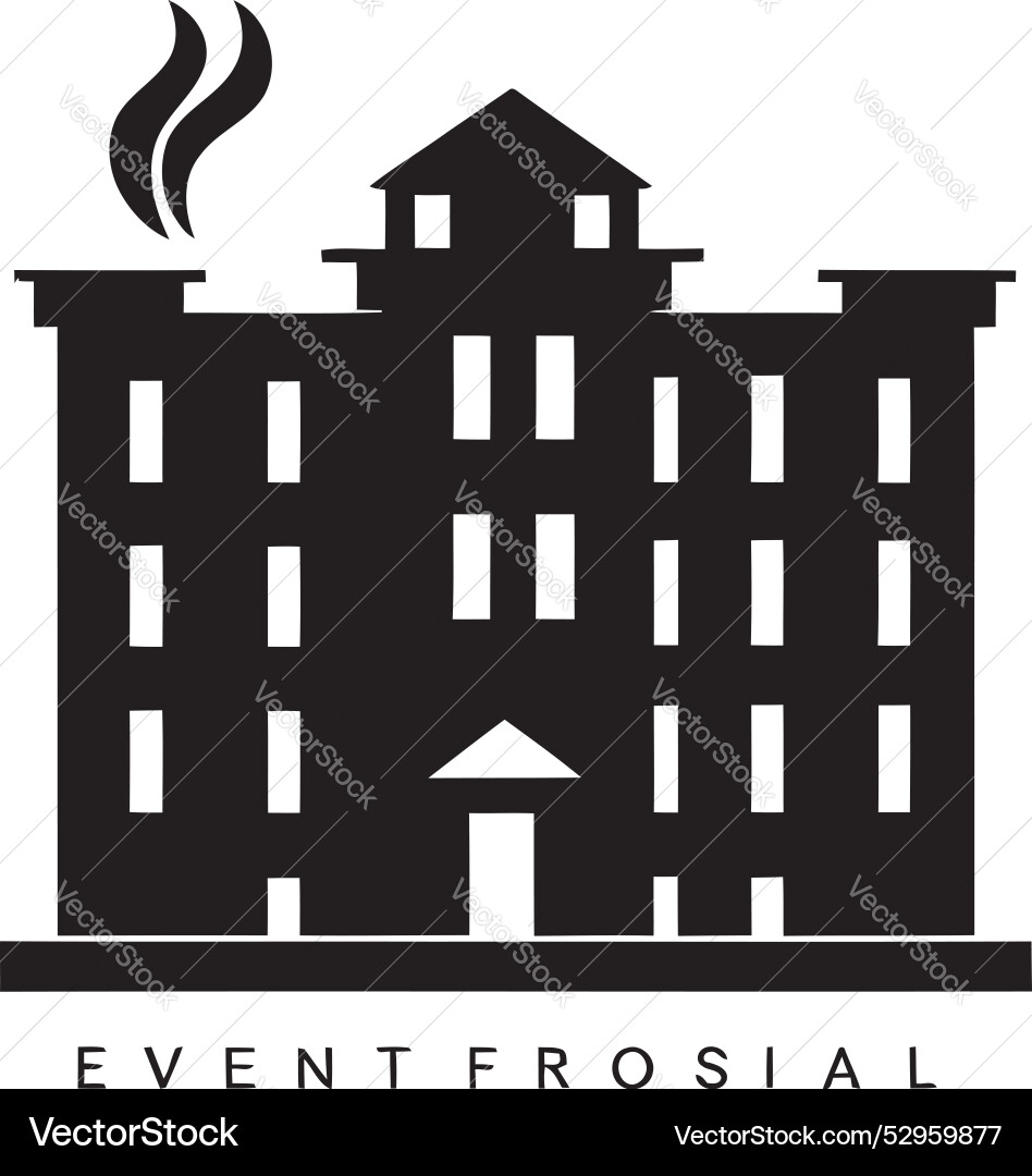 Constructmark artistic building symbol Vector Image