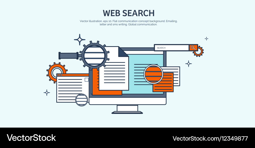 Flat background coding vector image