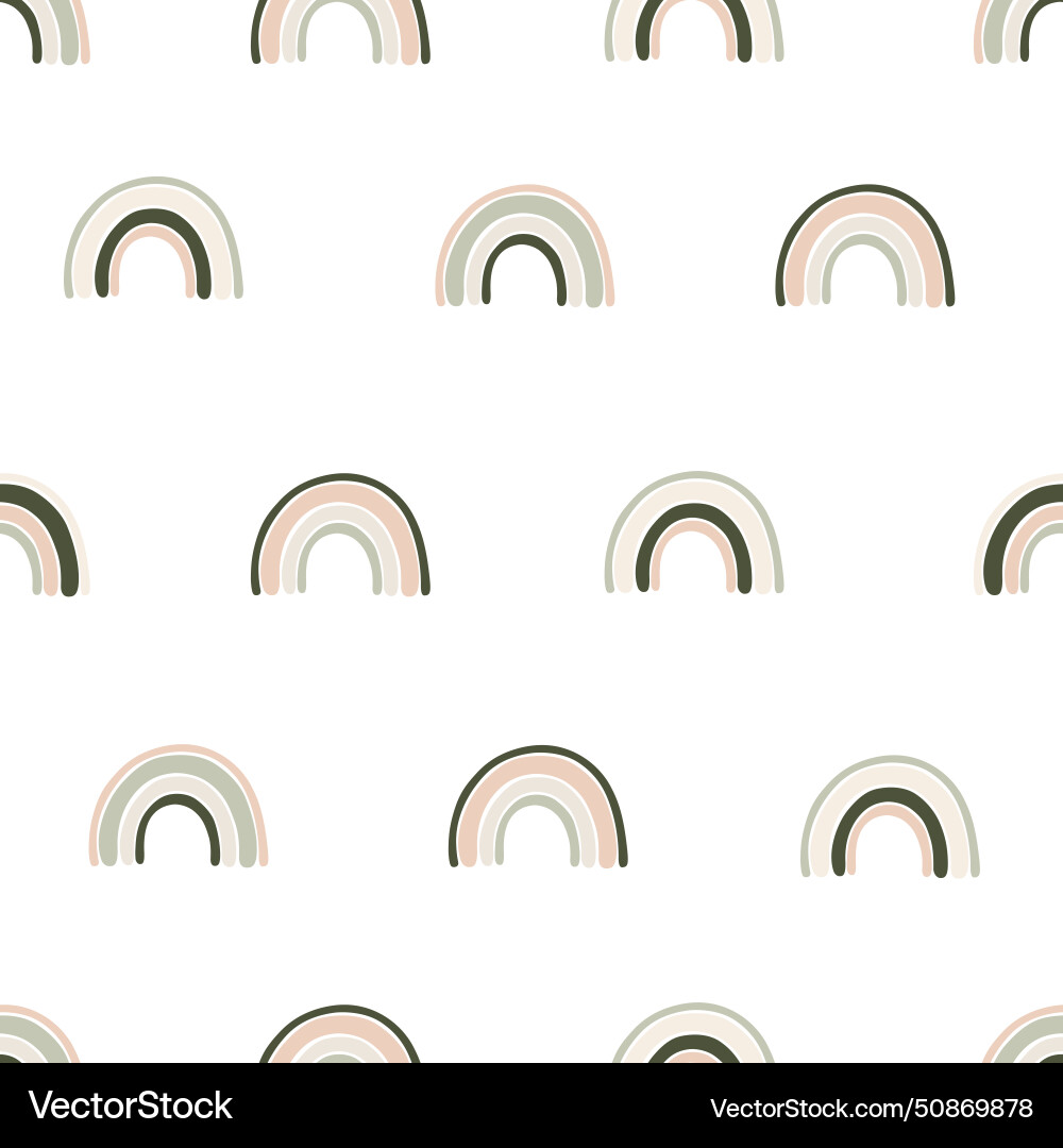 Boho style raindow set icon pattern Boho style raindow set icon pattern Vector Image