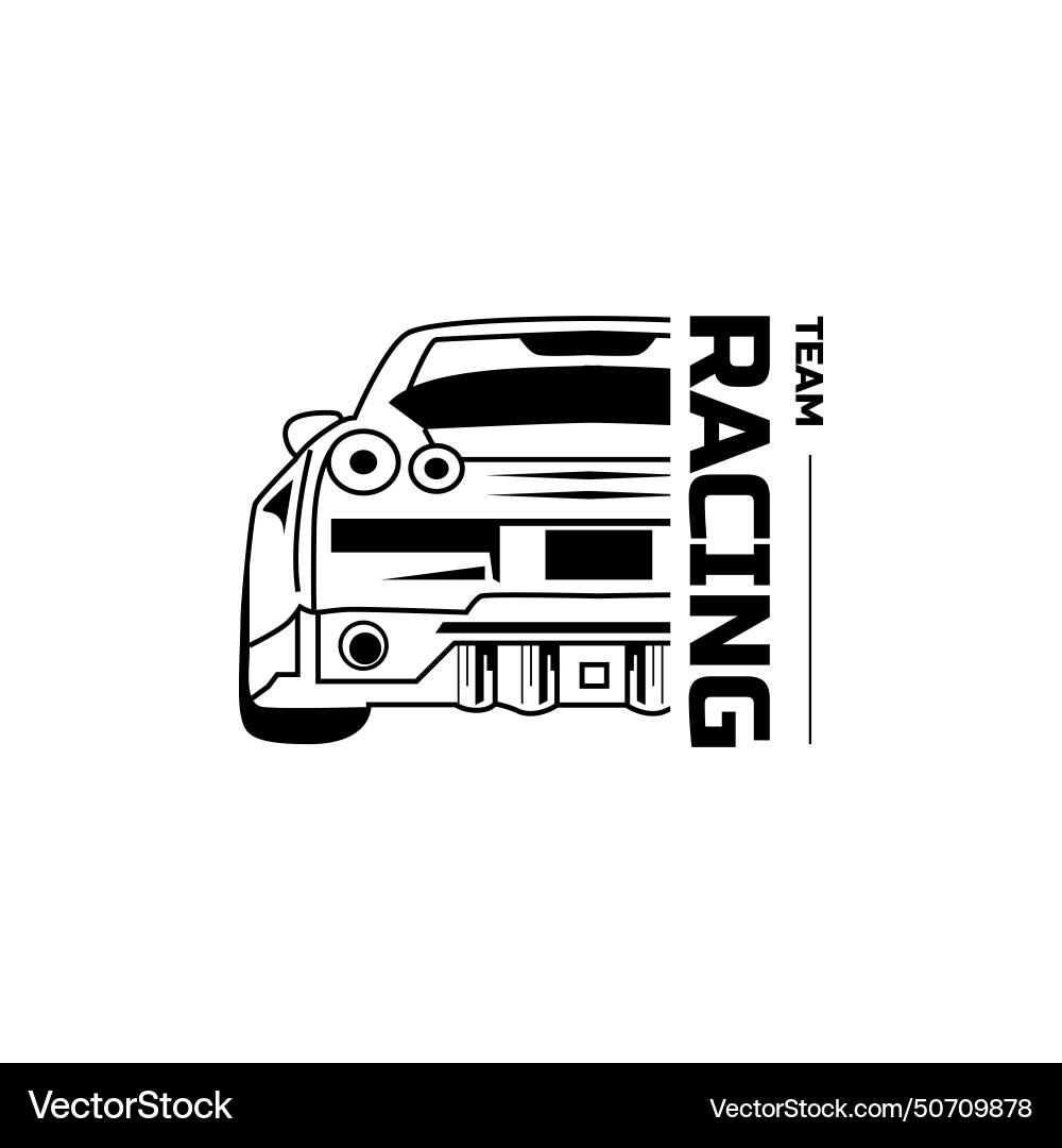Racing car graphic art design – Free Vector | VectorStock