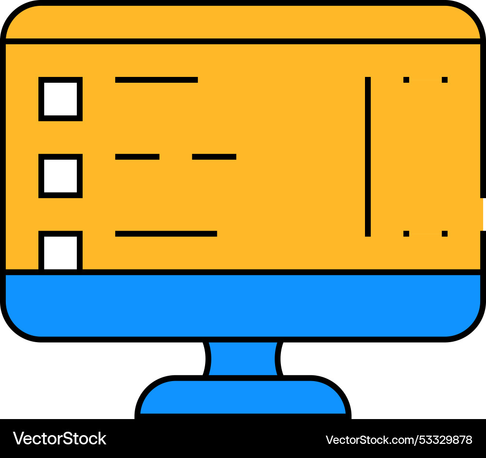Software list of operating system icon color vector image