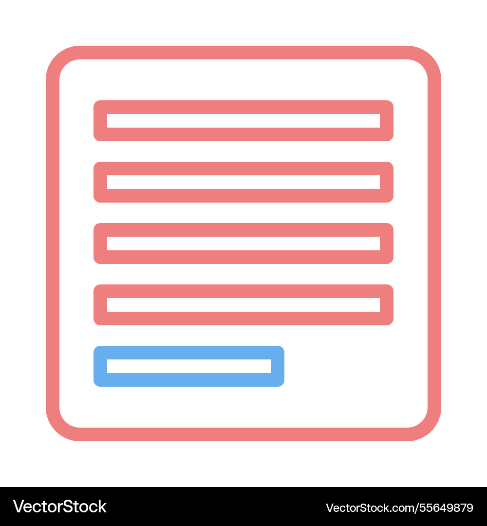 Document list icon data report concept graphic vector image