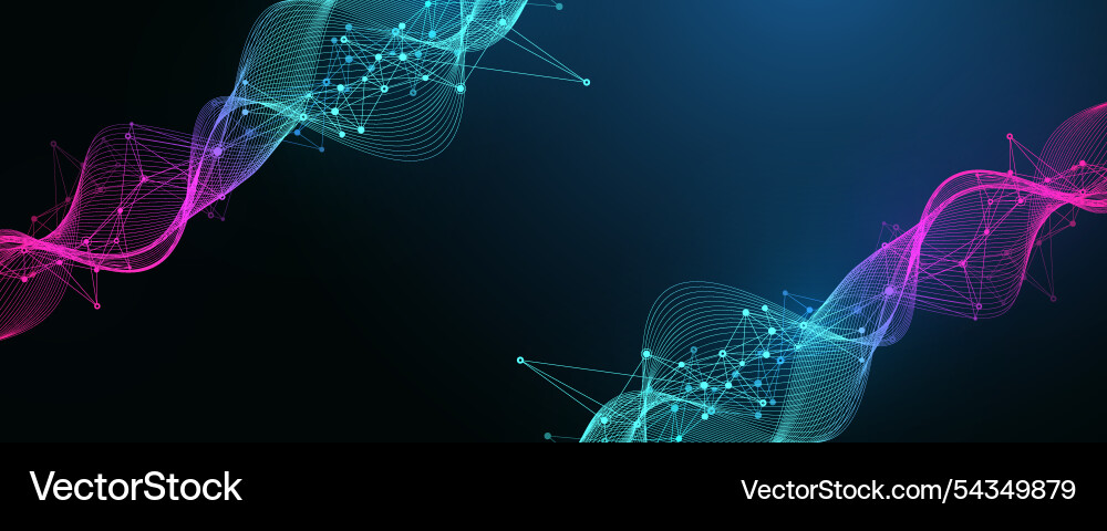 Global network connection banner design template Global network connection banner design template vector image