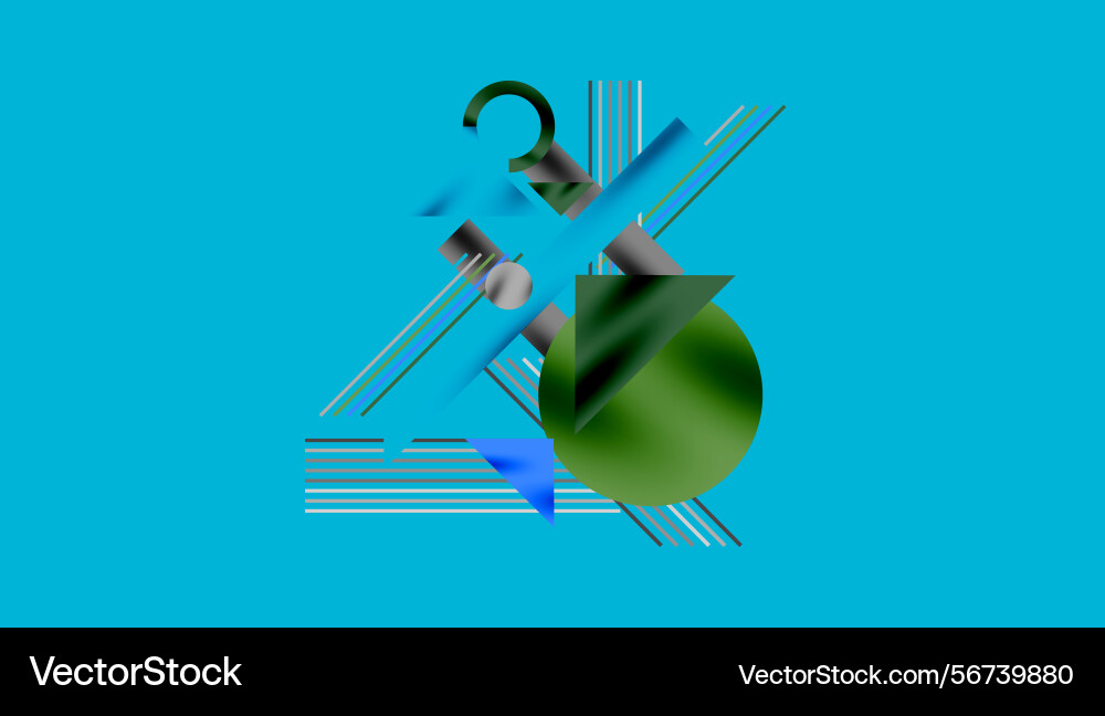 Abstract composition geometric shapes overlap Abstract composition geometric shapes overlap Vector Image
