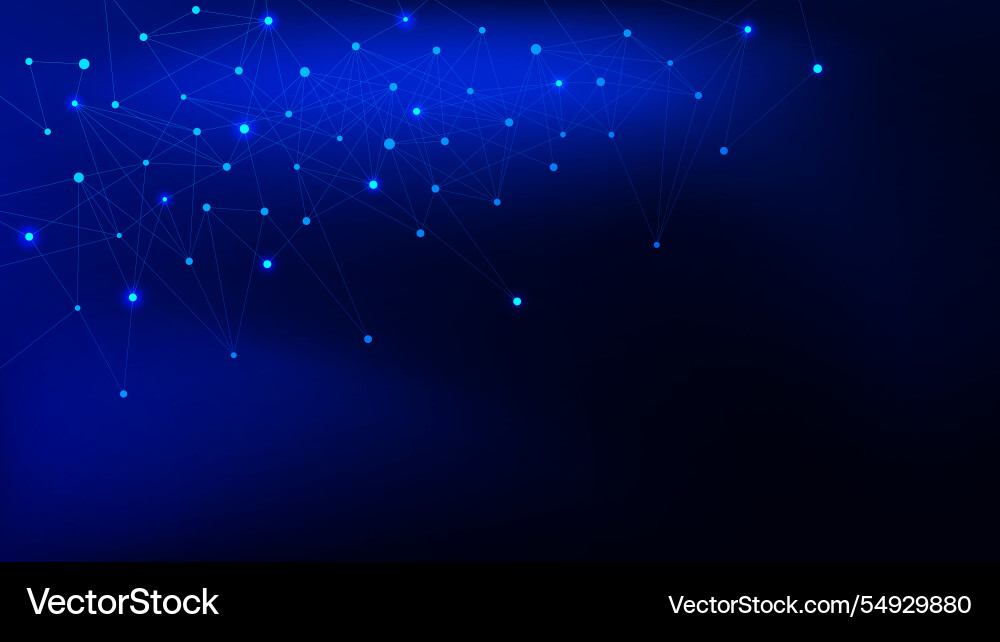 Abstract digital network of sparkling glowing dots Abstract digital network of sparkling glowing dots vector image