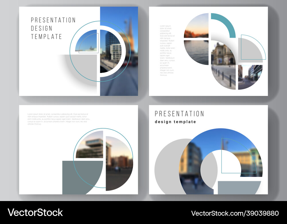 Layout of the presentation slides design Layout of the presentation slides design vector image