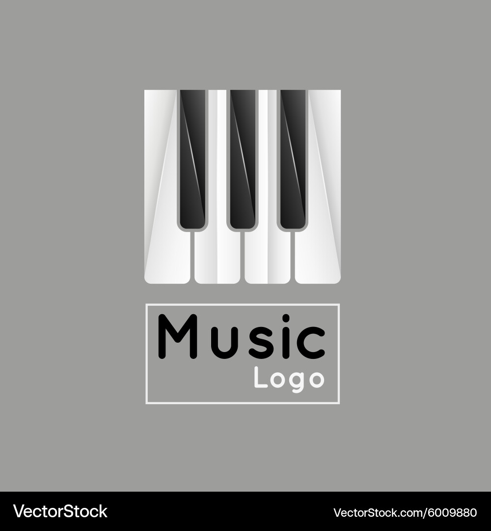 Music logo Royalty Free Vector Image - VectorStock