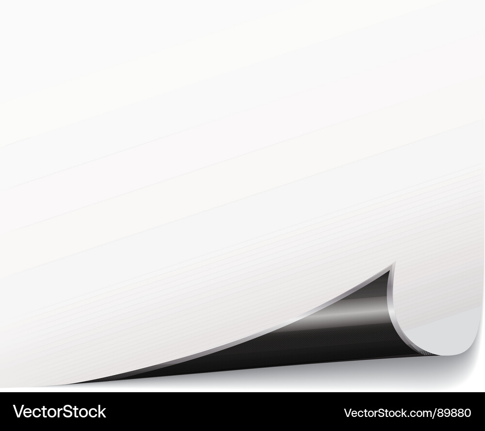 Weißbuch Curl Vektorbild