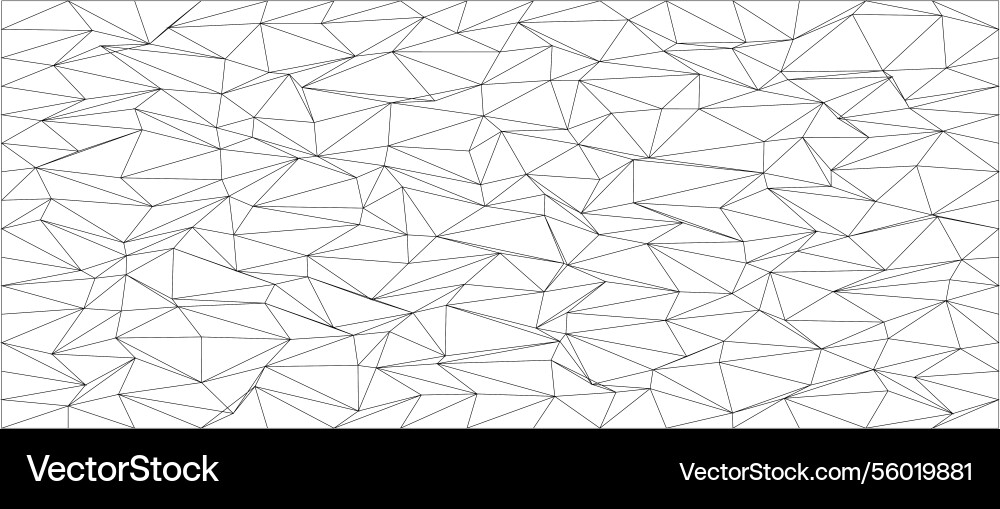 Abstract geometric pattern with chaotic triangular Vector Image