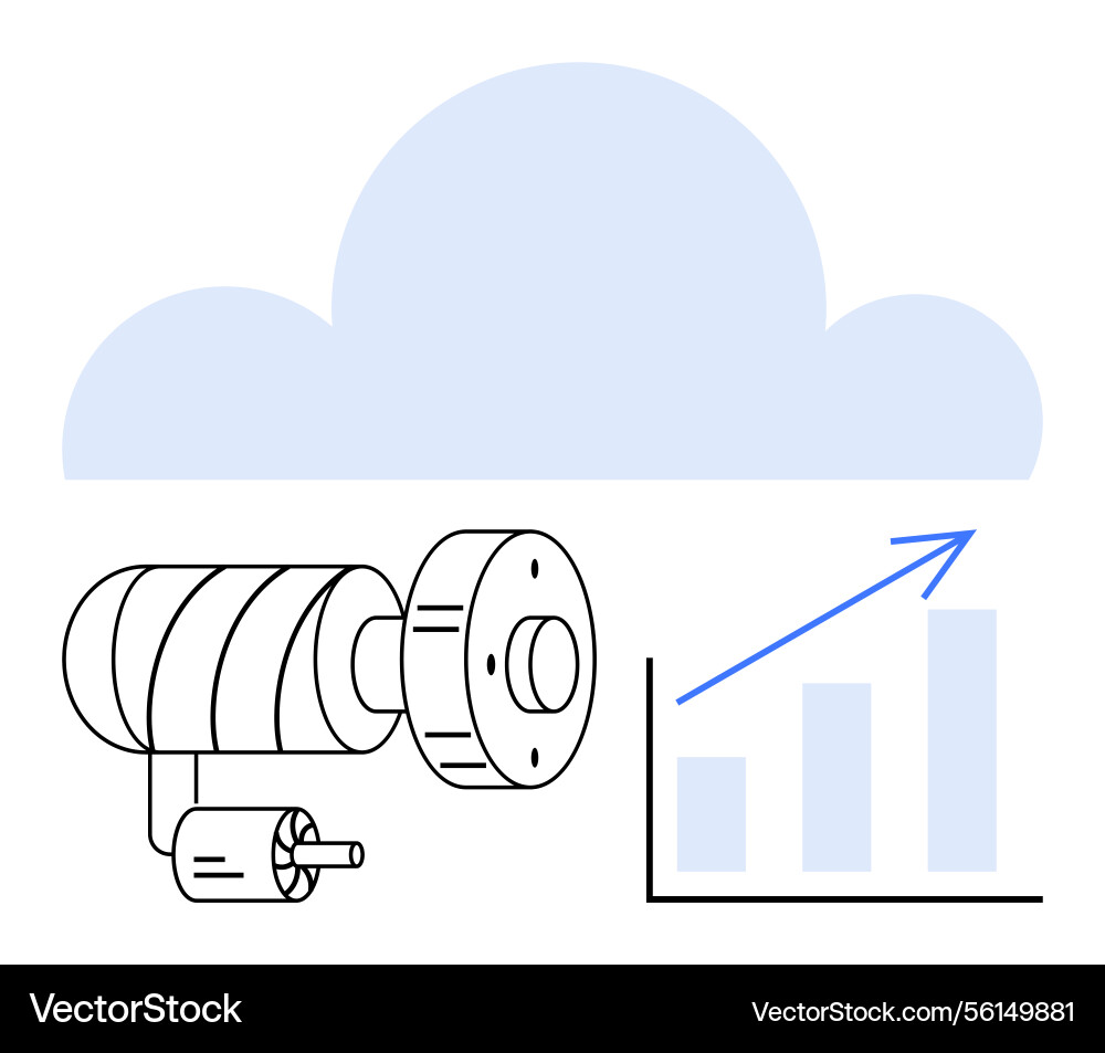 Cloud technology integration with iot devices Cloud technology integration with iot devices vector image