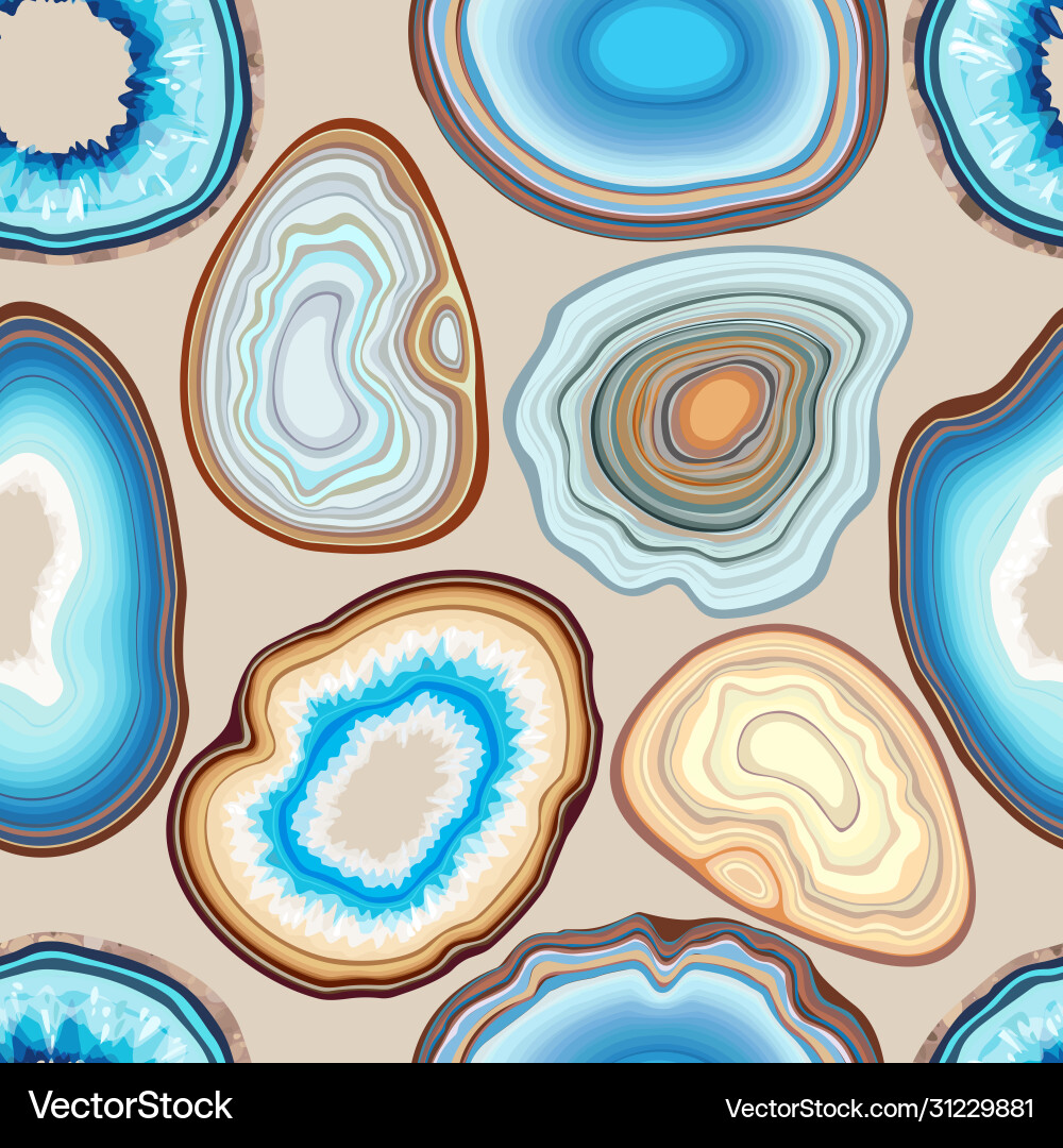 Geode and Agate Pattern vector image