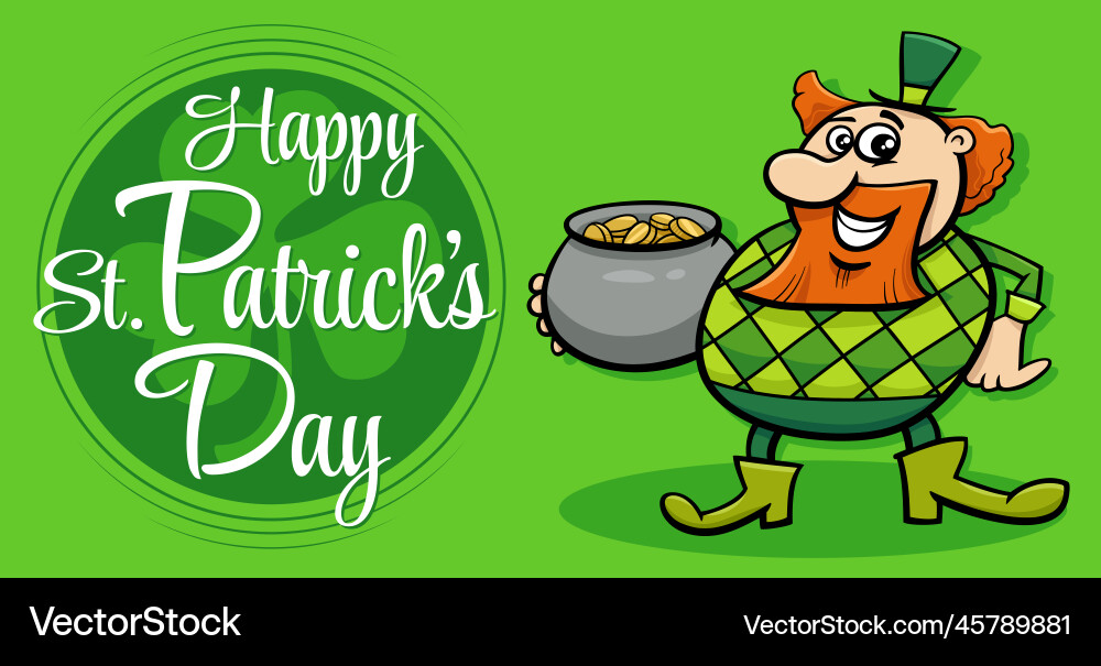 Saint patrick day design mit karikatur leprechaun Saint patrick day design mit karikatur leprechaun vektorbild