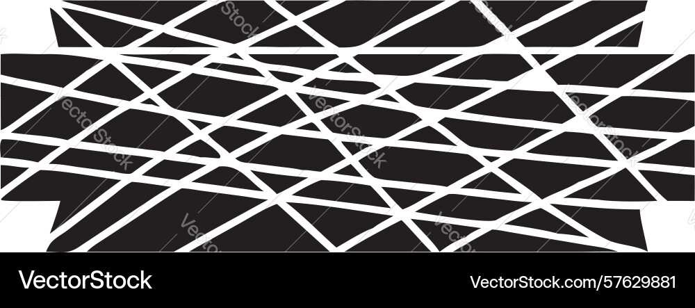 Thick intersecting lines abstract design vector image
