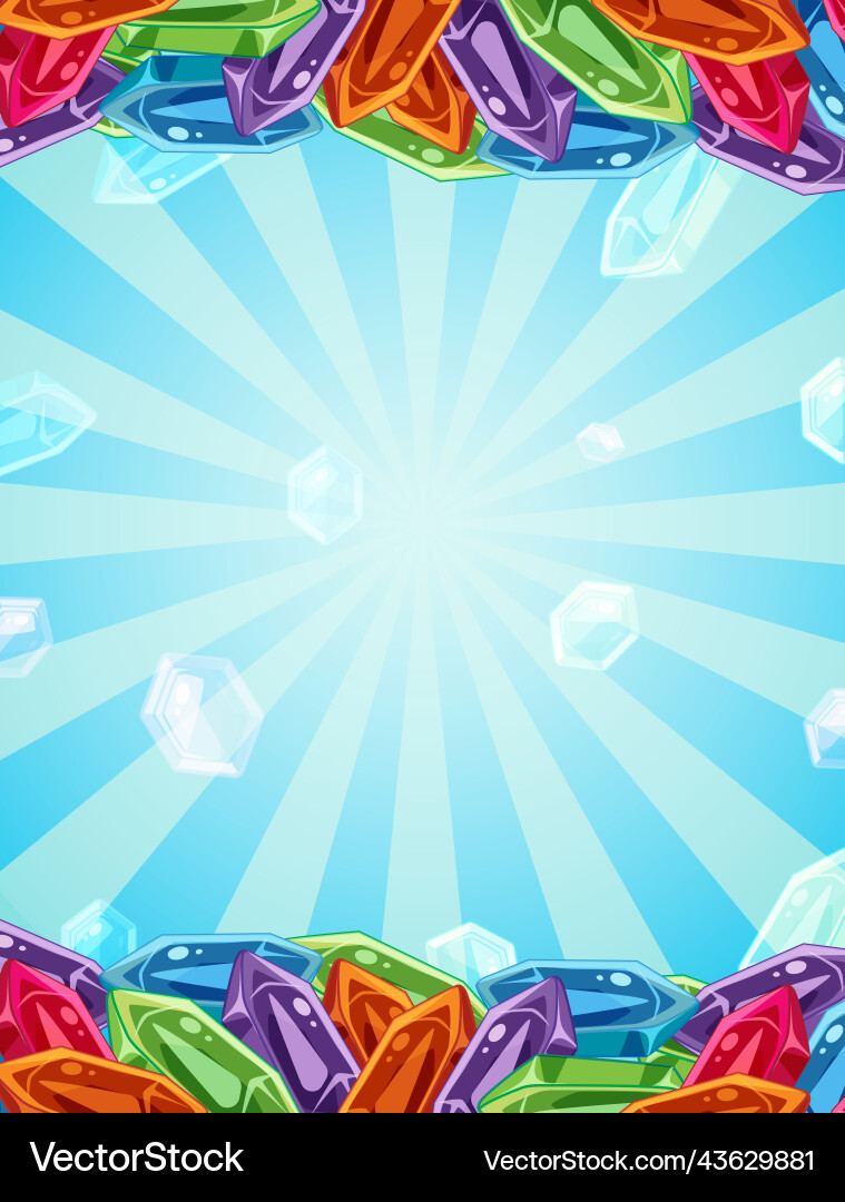Vertical background template with colorful Vector Image