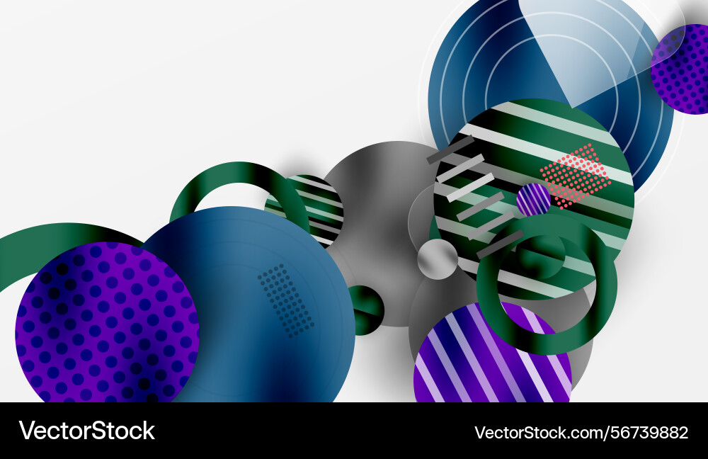 Abstract composition featuring overlapping Abstract composition featuring overlapping Vector Image
