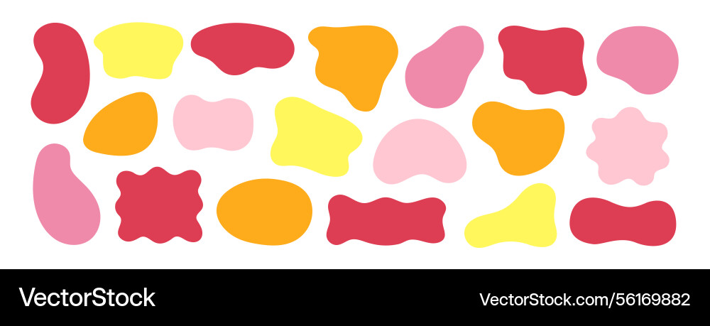 Abstract organic shapes set Abstract organic shapes set vector image