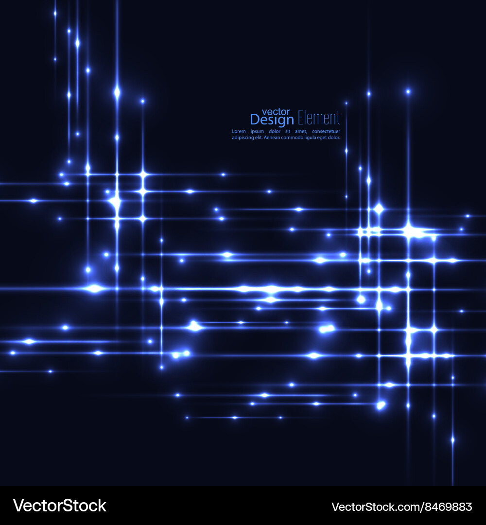 Abstract background with glowing rays vector image