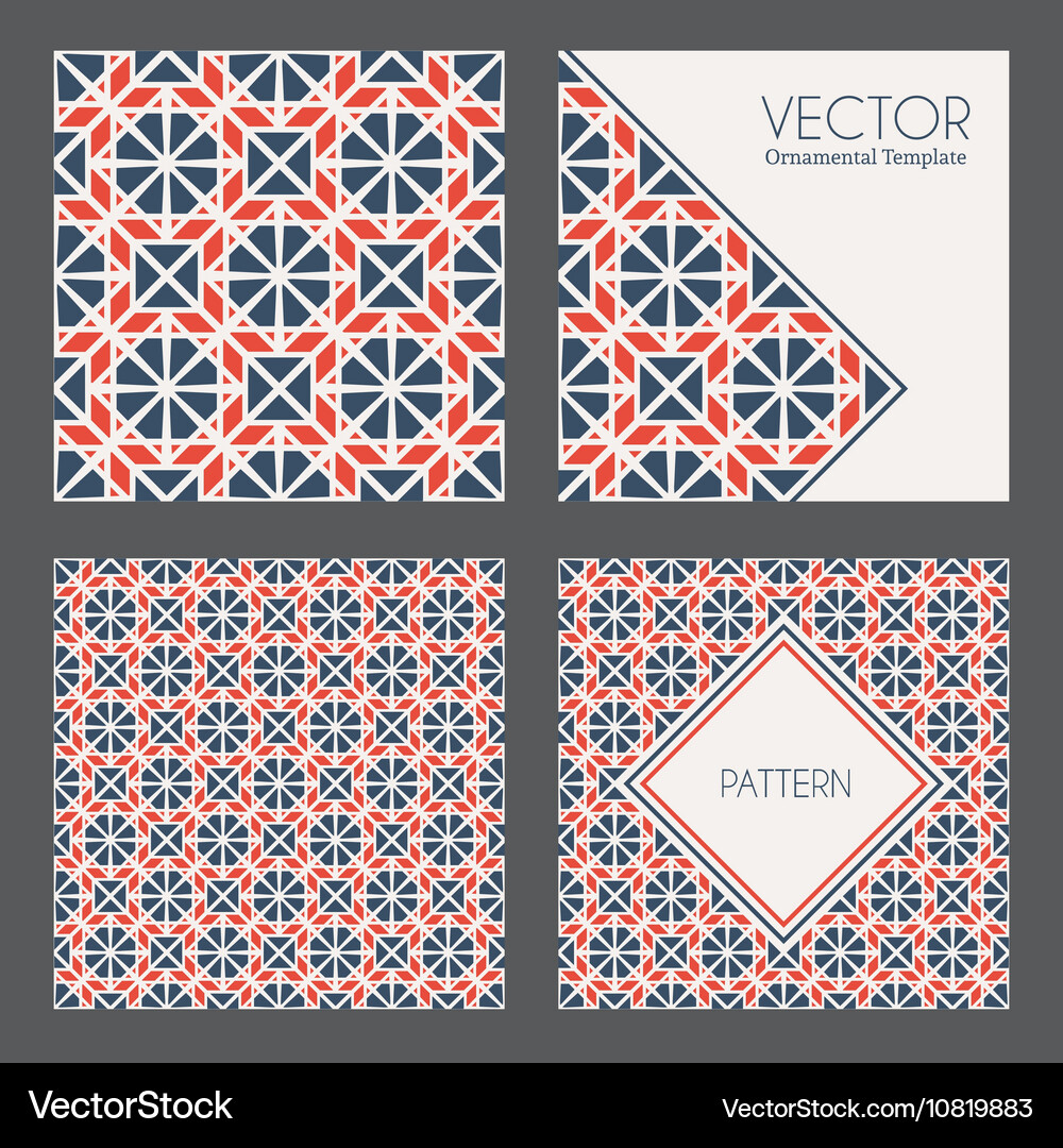 Geometric patterns Vector Image