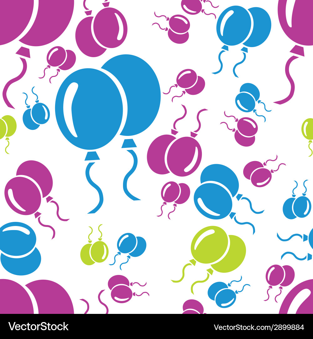 Balloon seamless pattern Vector Image