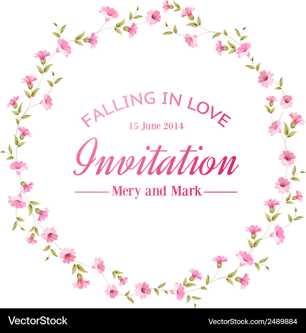 Floral Border Frame Royalty Free Vector Image - VectorStock