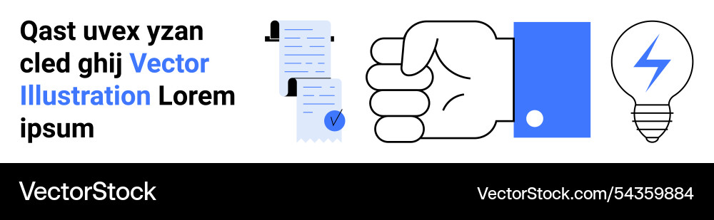 Hand gesturing doing list with paper documents Hand gesturing doing list with paper documents vector image