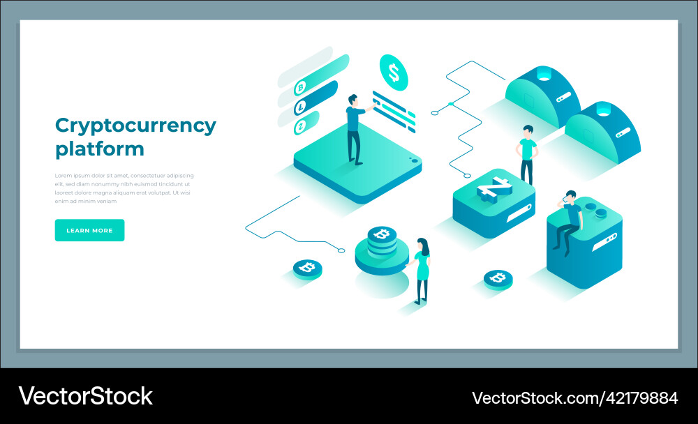 Man woman trader bitcoin mining blockchain Man woman trader bitcoin mining blockchain Vector Image