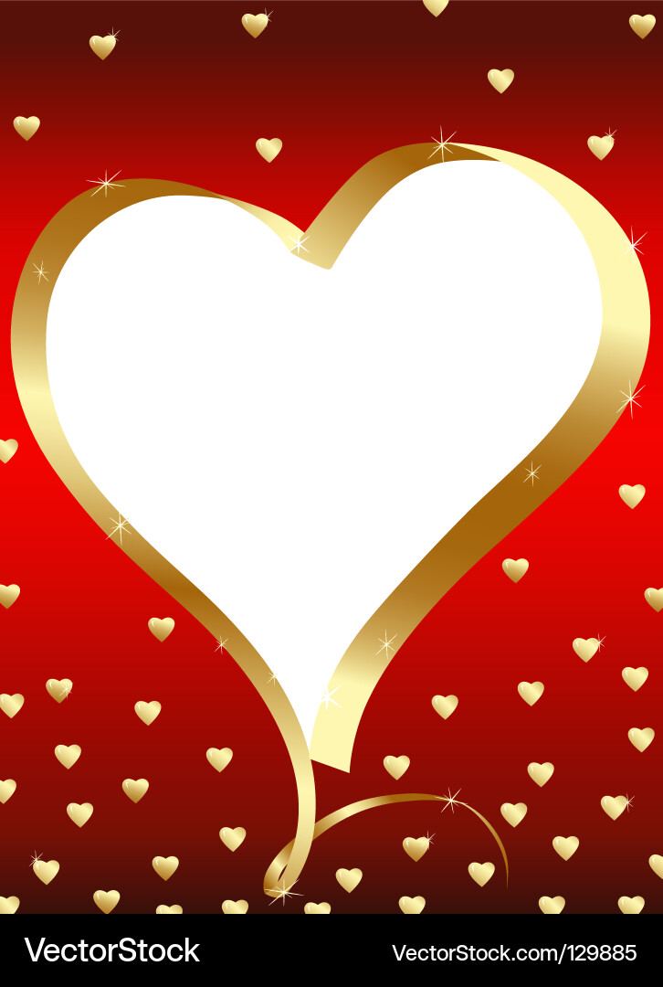 Romantic Heart Frame Royalty Free Vector Image