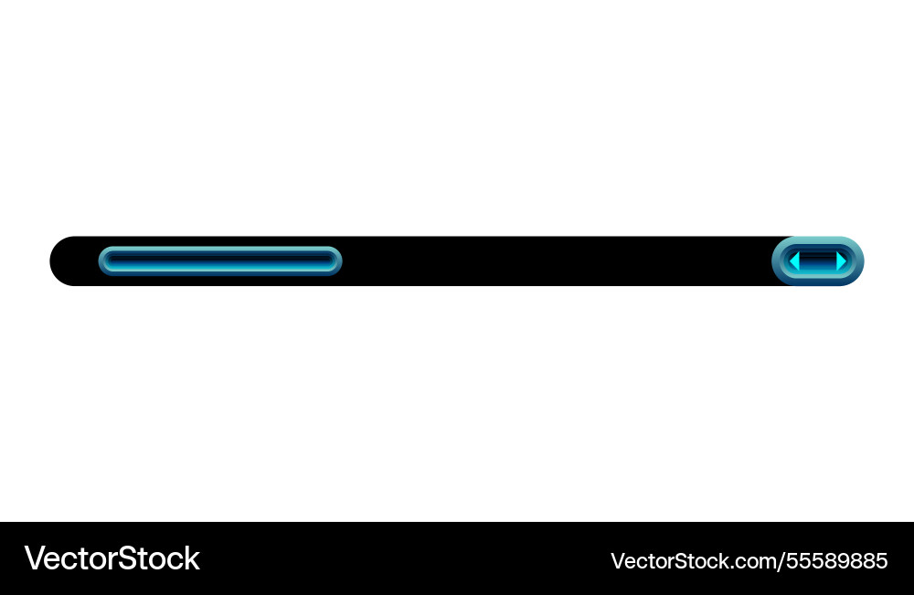 Scroll bar slider ui horizontal Scroll bar slider ui horizontal vector image