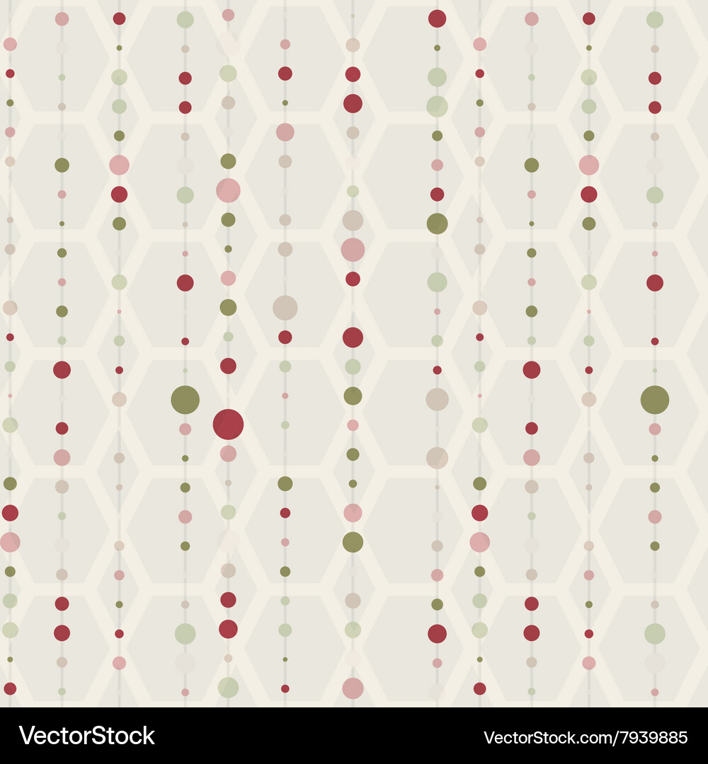 Seamless pattern with lines and dot Vector Image