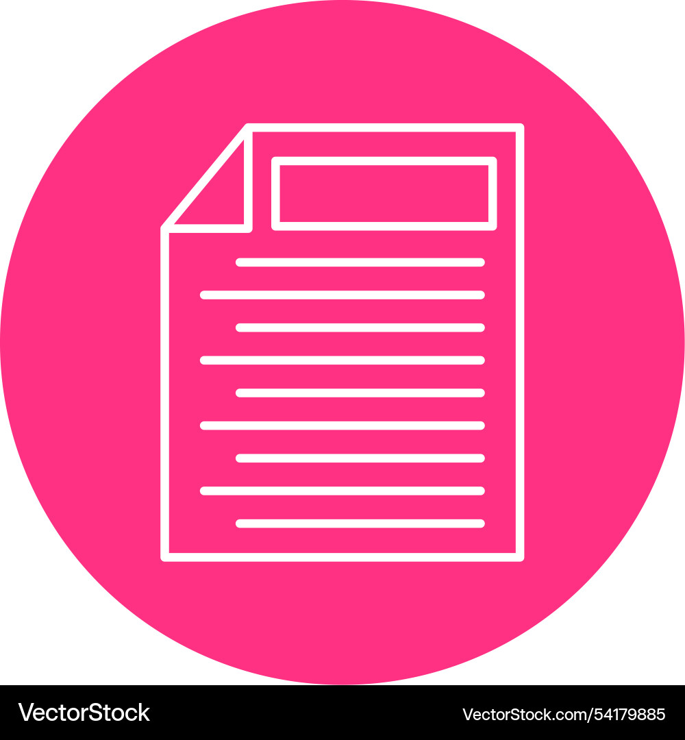 Task line circle icon vector image
