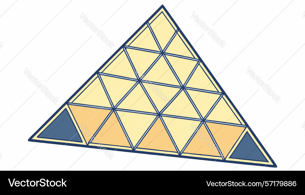 Abstract geometric triangular landscape dynamic vector image